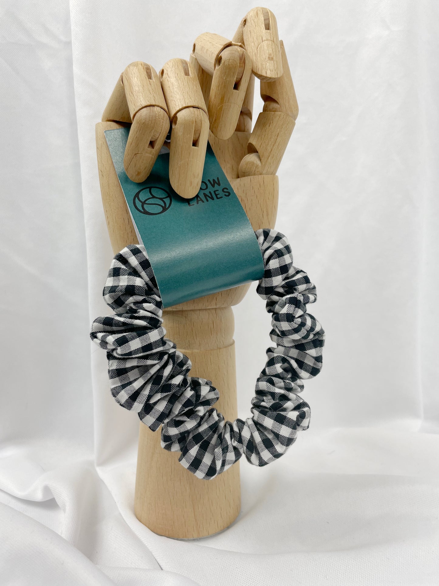 Skinny Black & White Scrunchie
