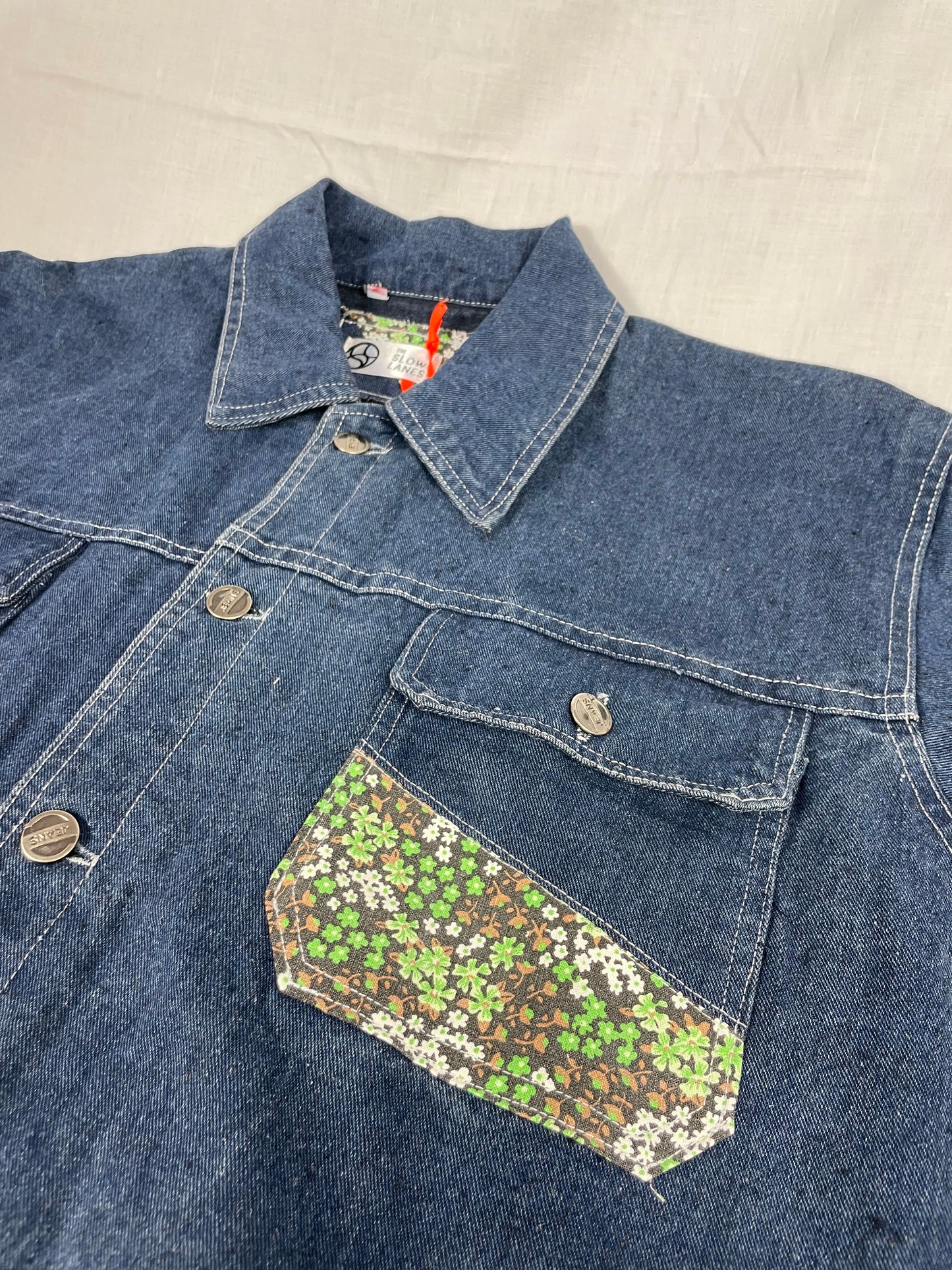 Secondhand University Embroidered Denim Jacket