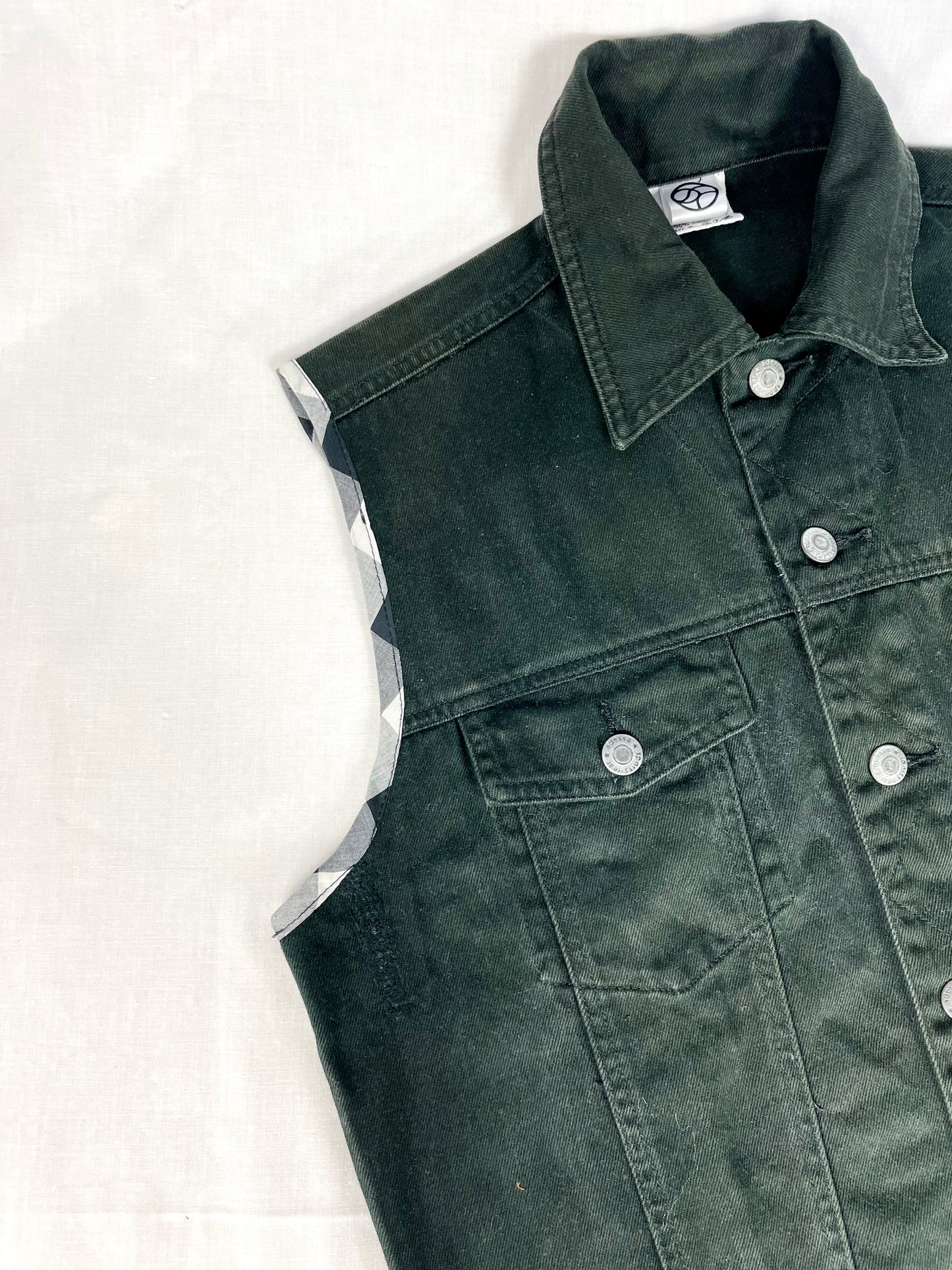 Wolf Vest Denim Jacket