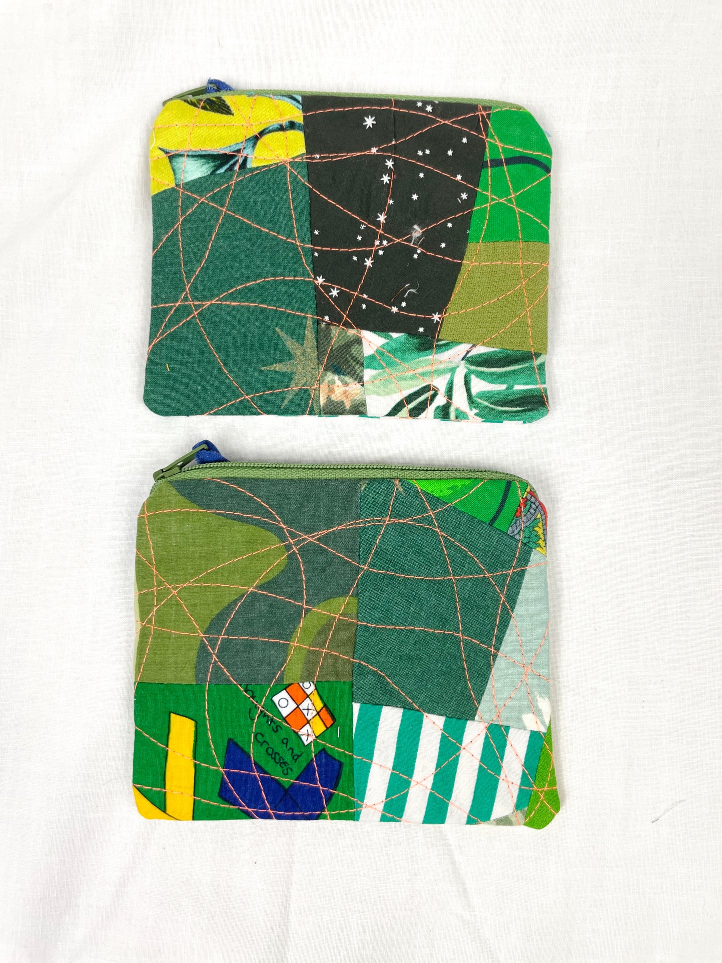 Green Zero Waste Scrap Coin Purse