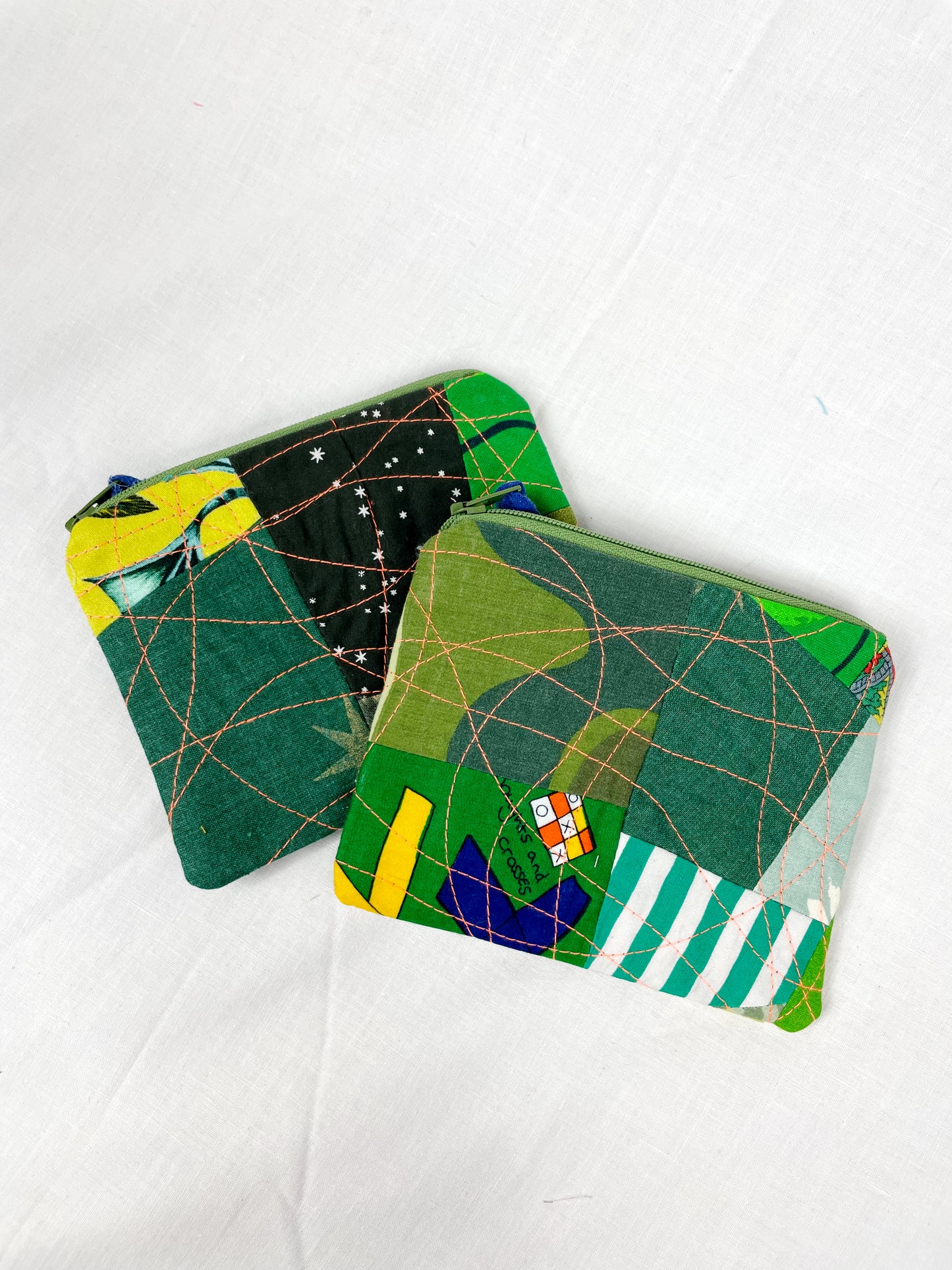 Green Zero Waste Scrap Coin Purse