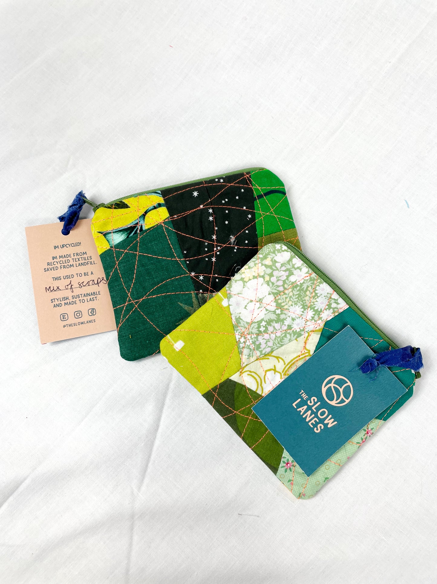 Green Zero Waste Scrap Coin Purse