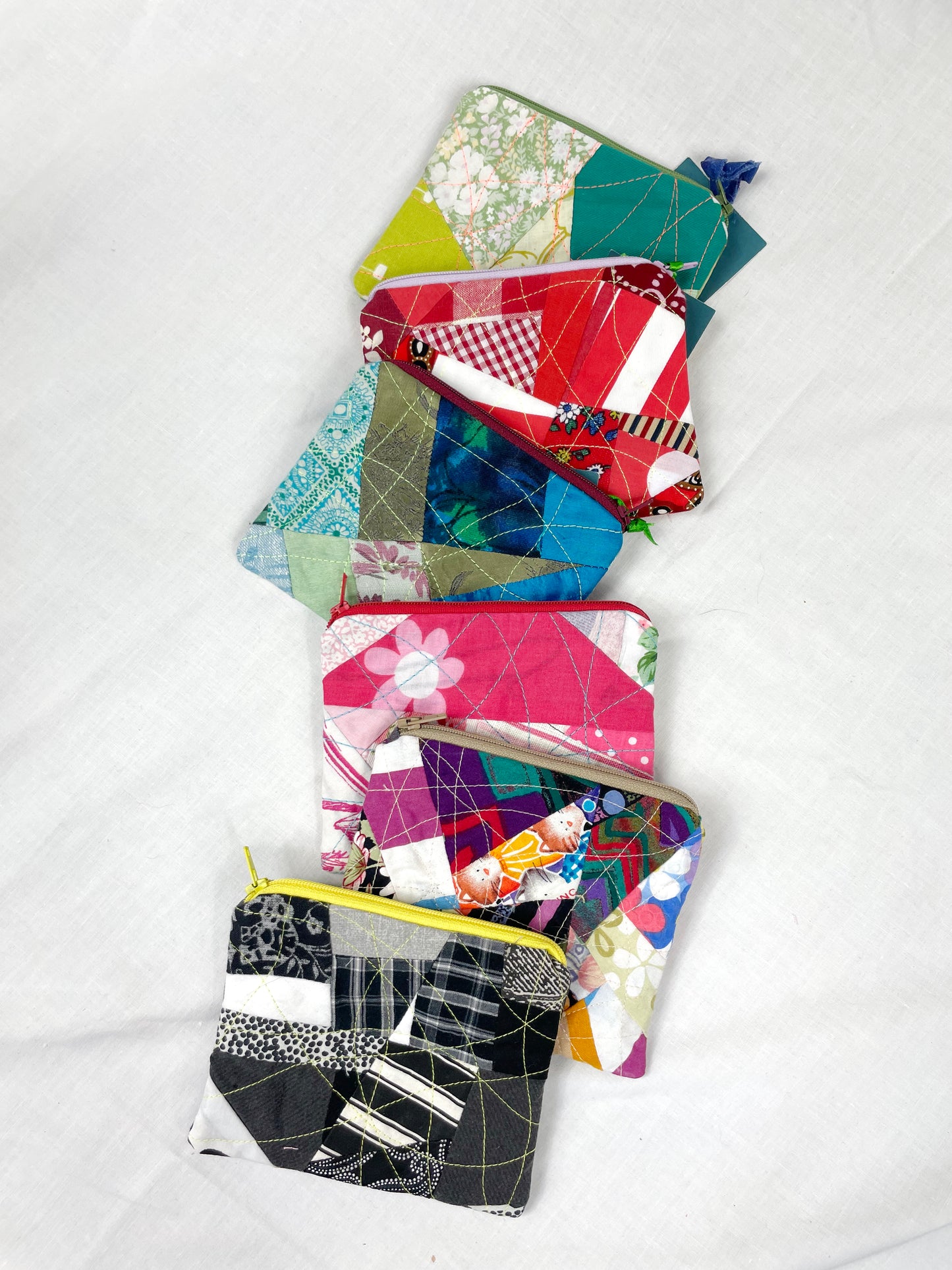 Multi Colour Zero Waste Scrap Coin Purse