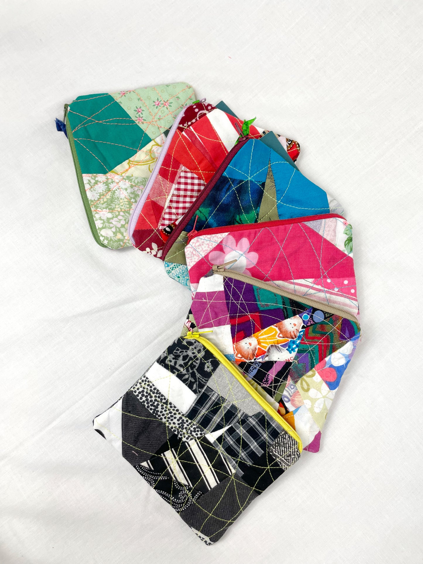 Black Zero Waste Scrap Coin Purse