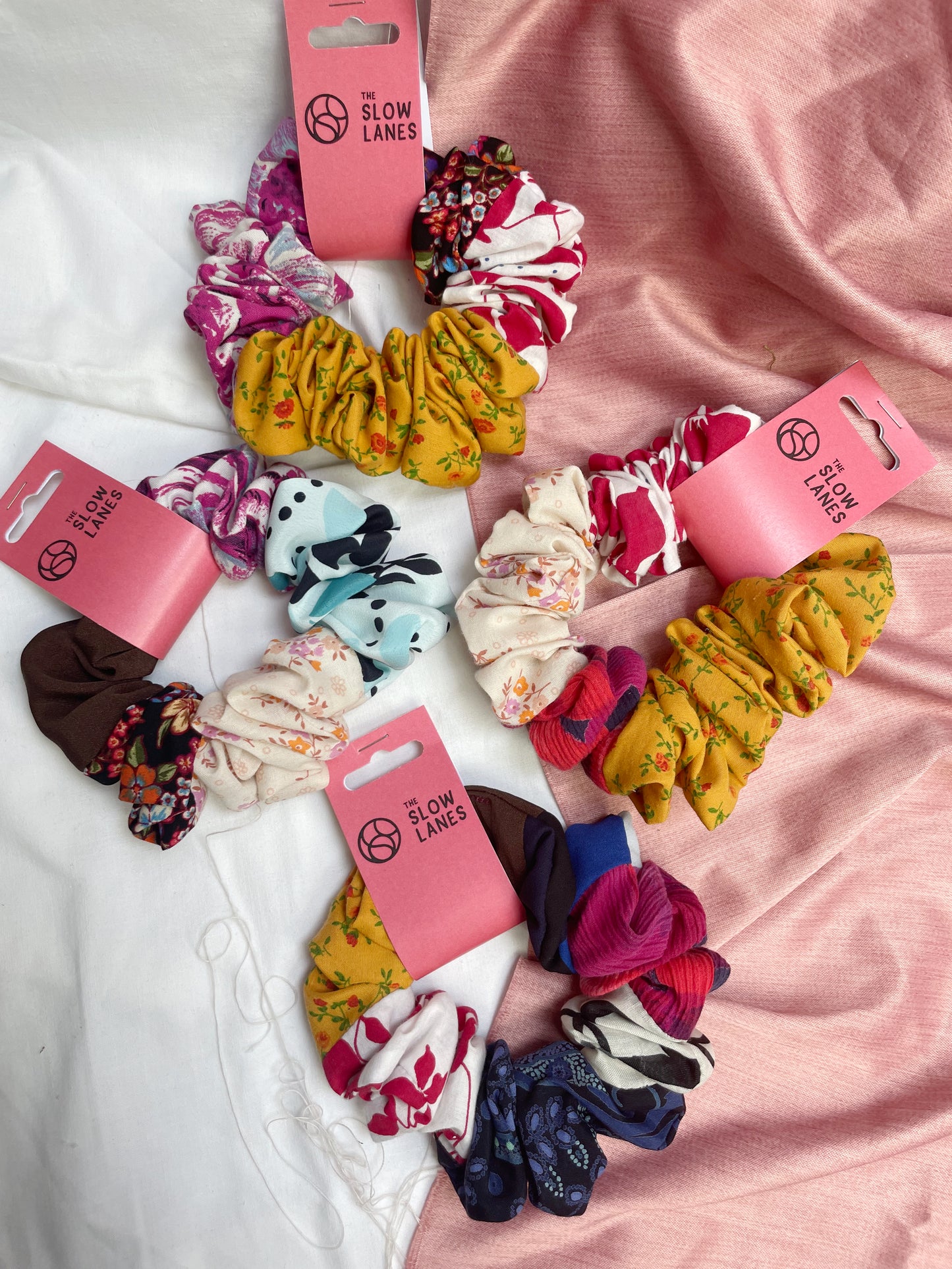 Zero Waste Scrap Scrunchies Medium