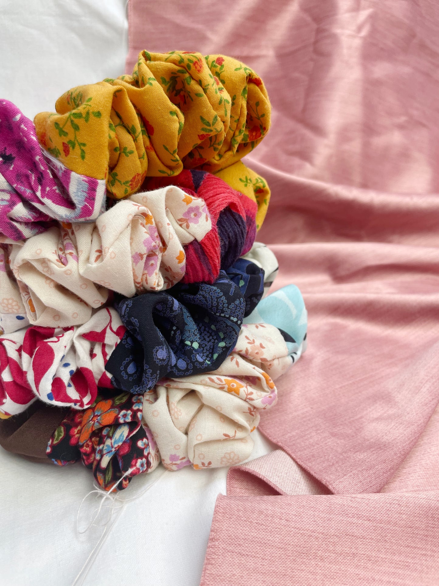Zero Waste Scrap Scrunchies Medium
