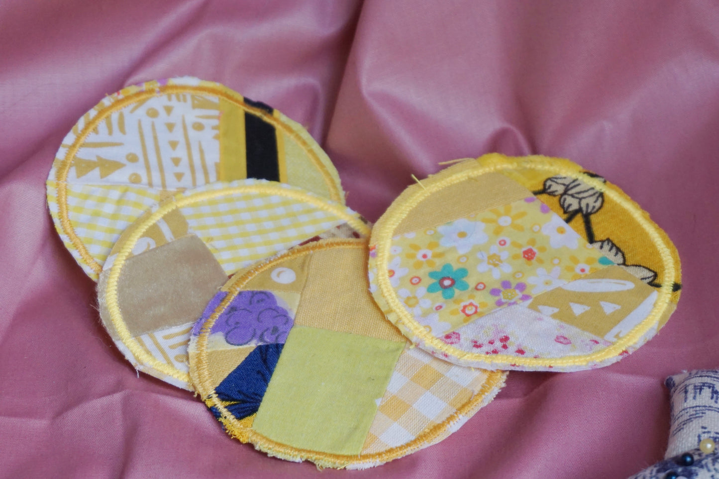 Yellow Zero Waste Scrap Sew on Patches
