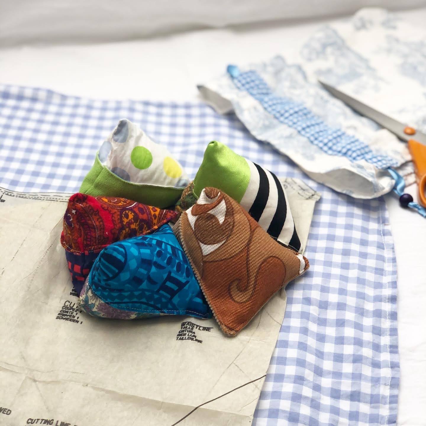 Set of 5 Fabric Pattern Weights