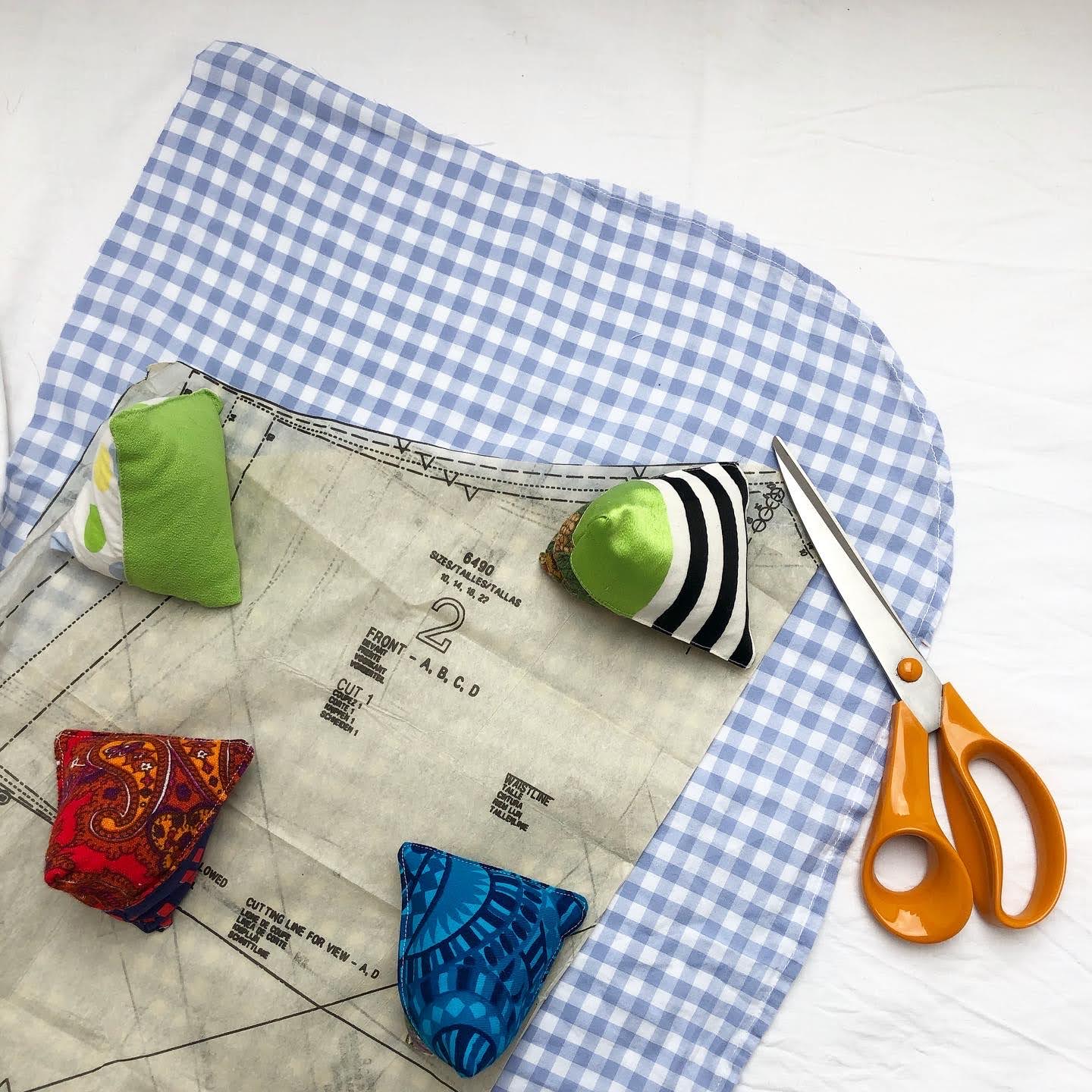Set of 5 Fabric Pattern Weights