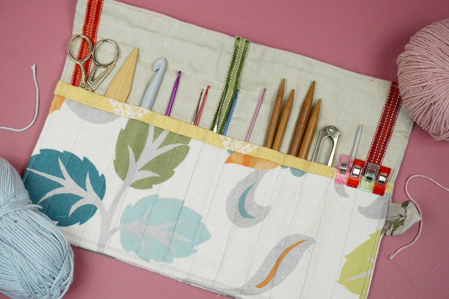 Black and Gold Embroidered Floral Upcycled Crochet Case