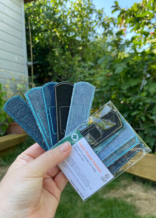 Denim Plaster Patches Pack of 5