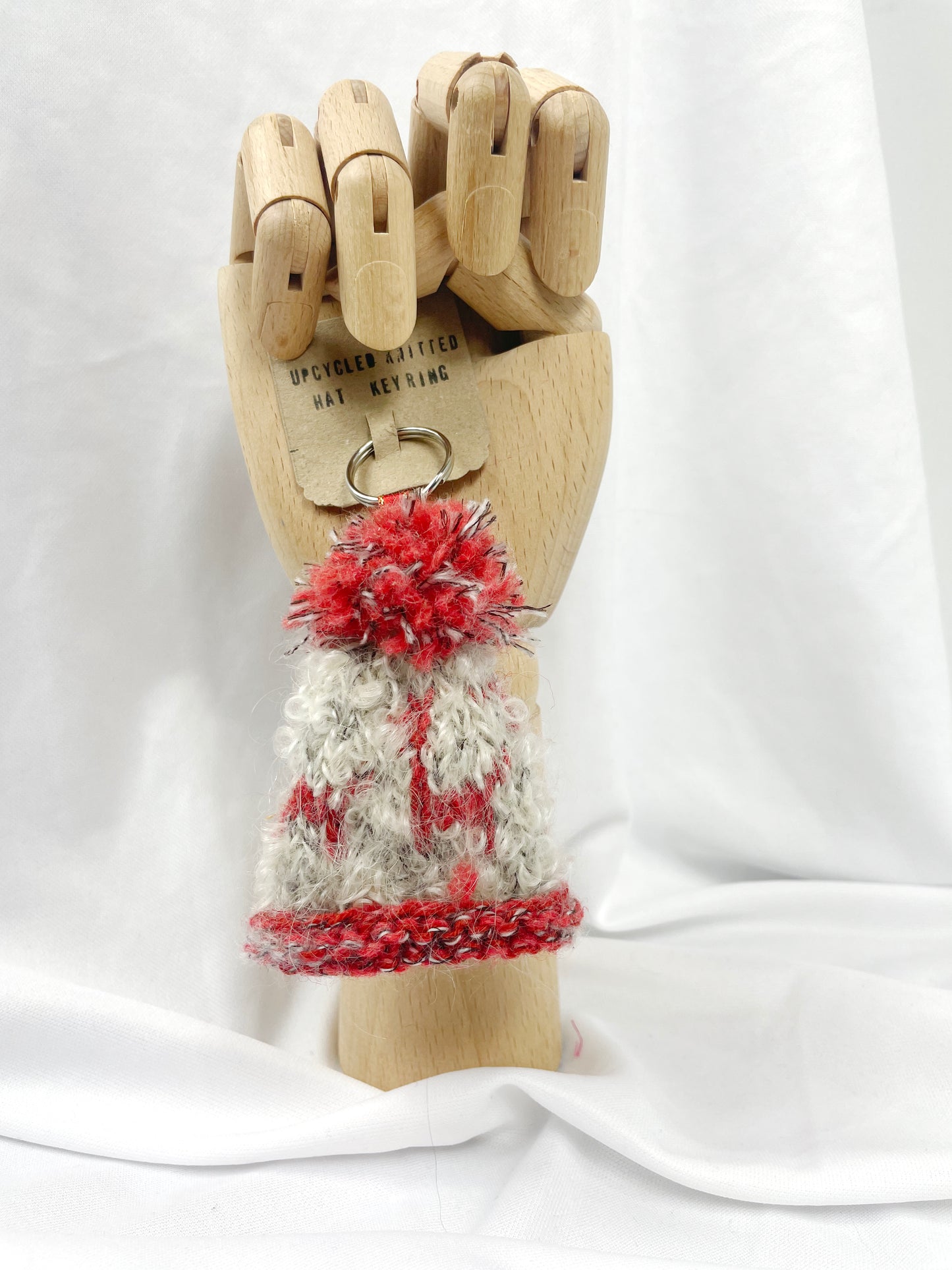 Wooly Hat Keyring - Autumn Llama