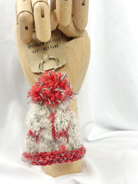 Wooly Hat Keyring - Autumn Llama