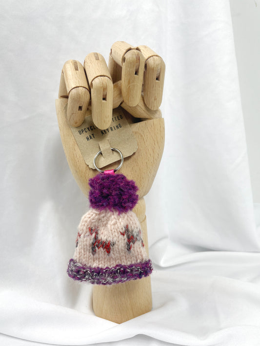 Wooly Hat Keyring - Purple Llama