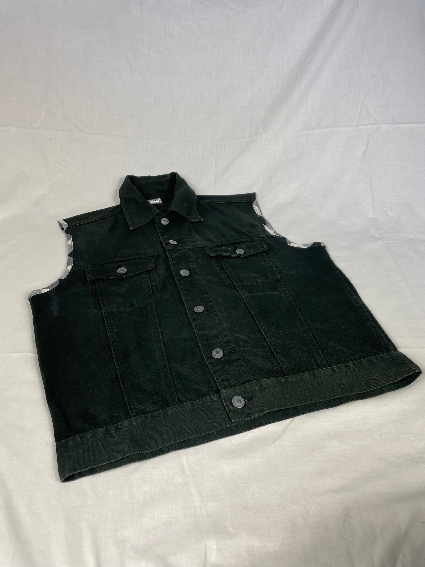 Wolf Vest Denim Jacket