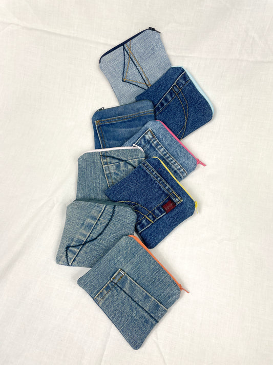 Small Denim Jean Coin Purses