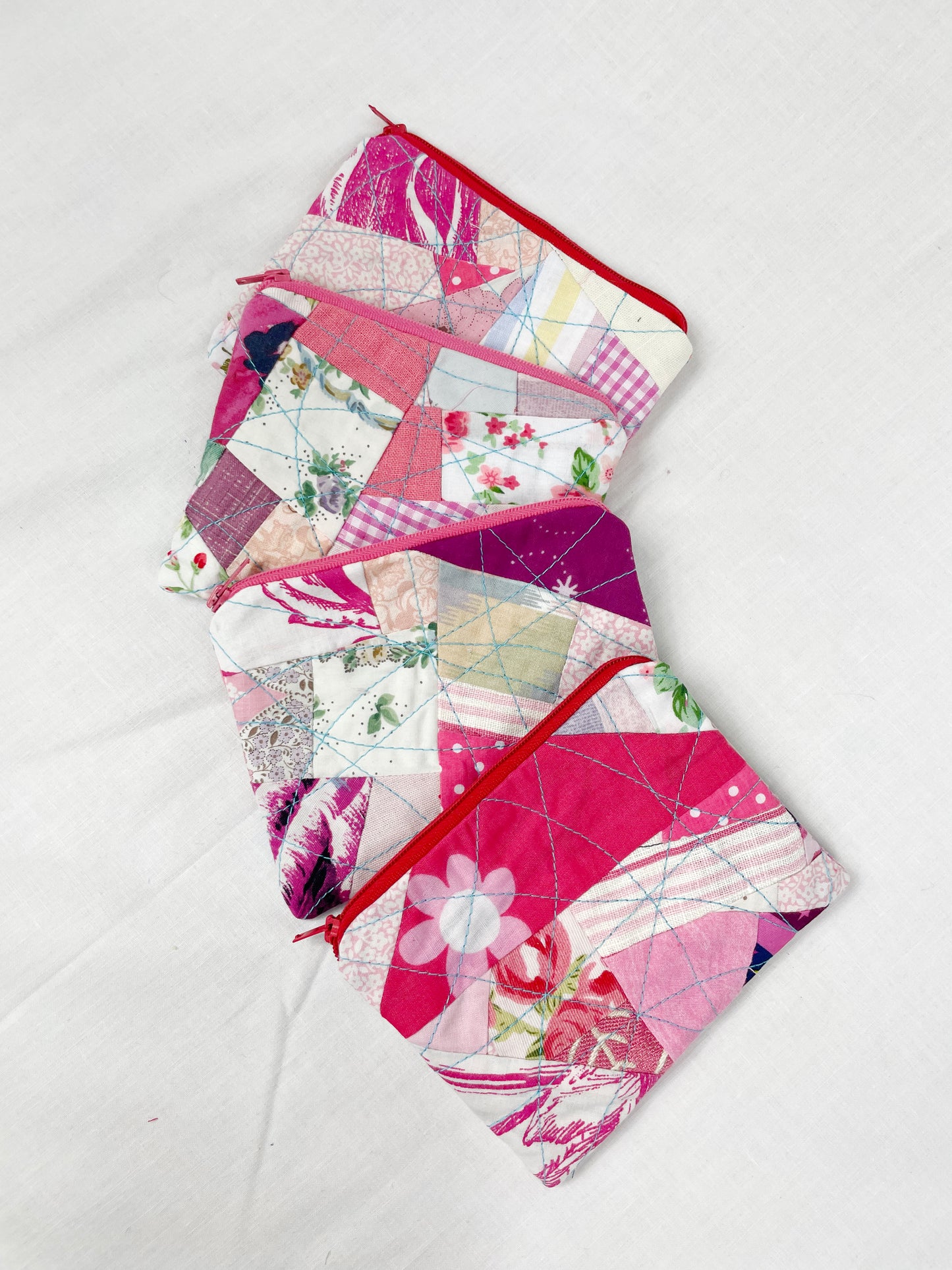 Pink Zero Waste Scrap Coin Purse