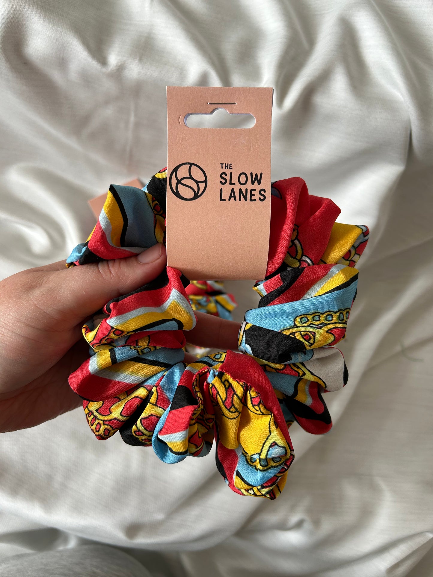 Red Chain Large Scrunchie