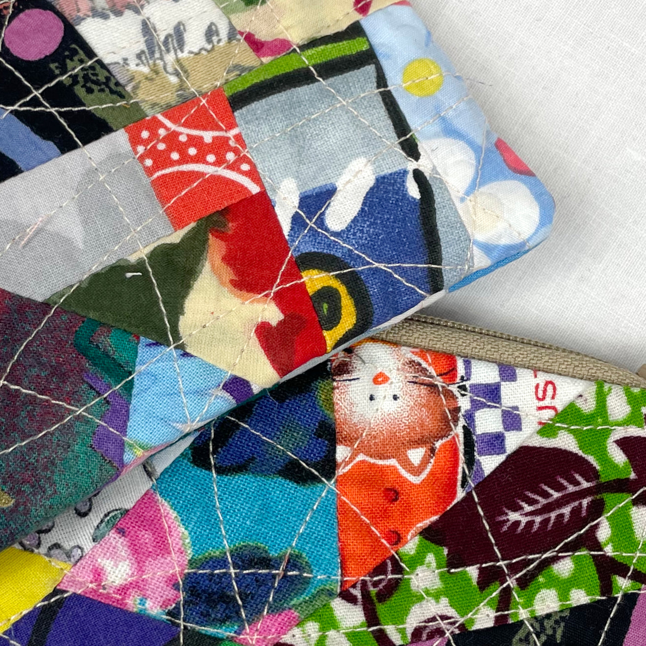 Multi Colour Zero Waste Scrap Coin Purse