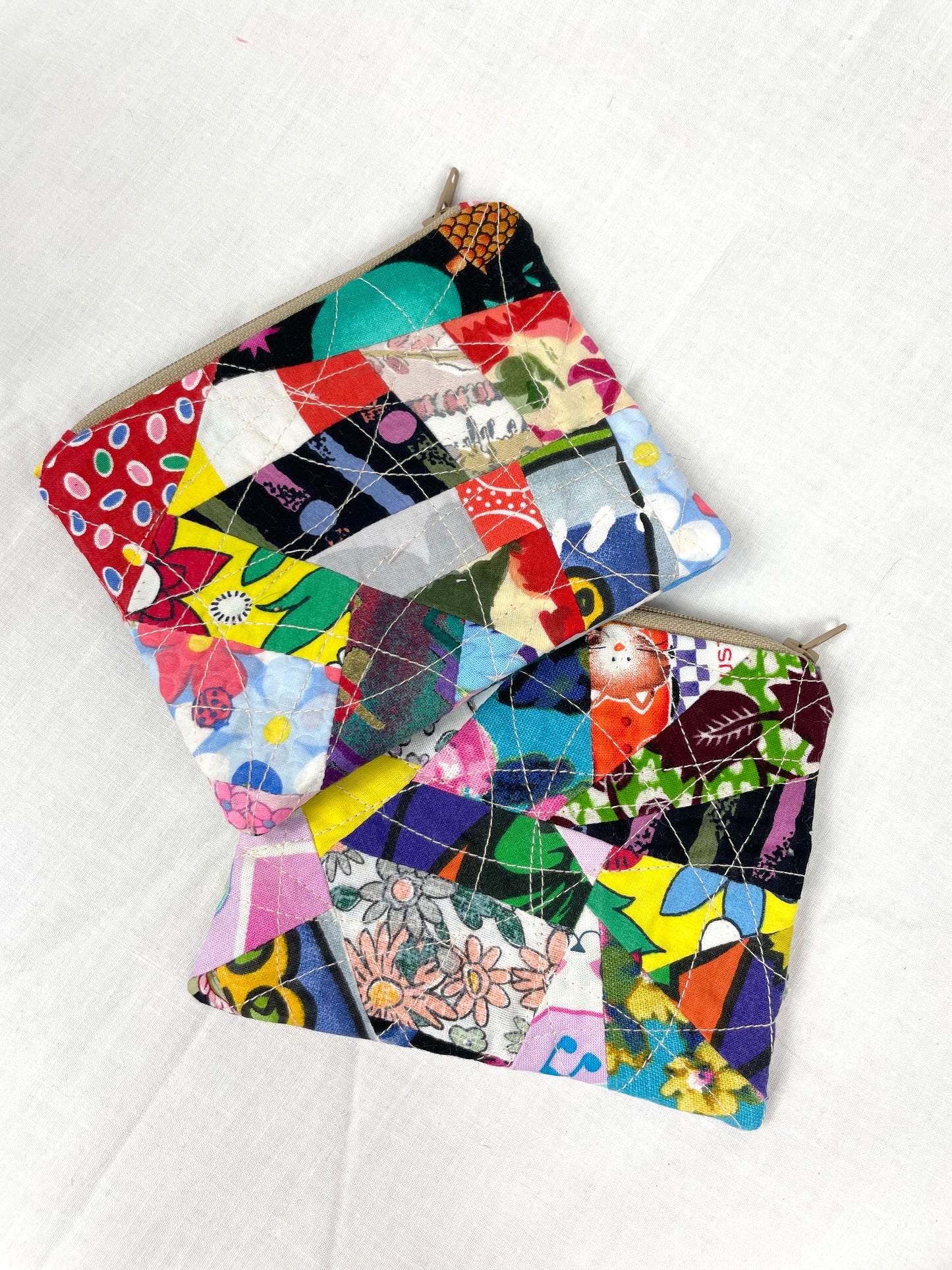 Multi Colour Zero Waste Scrap Coin Purse