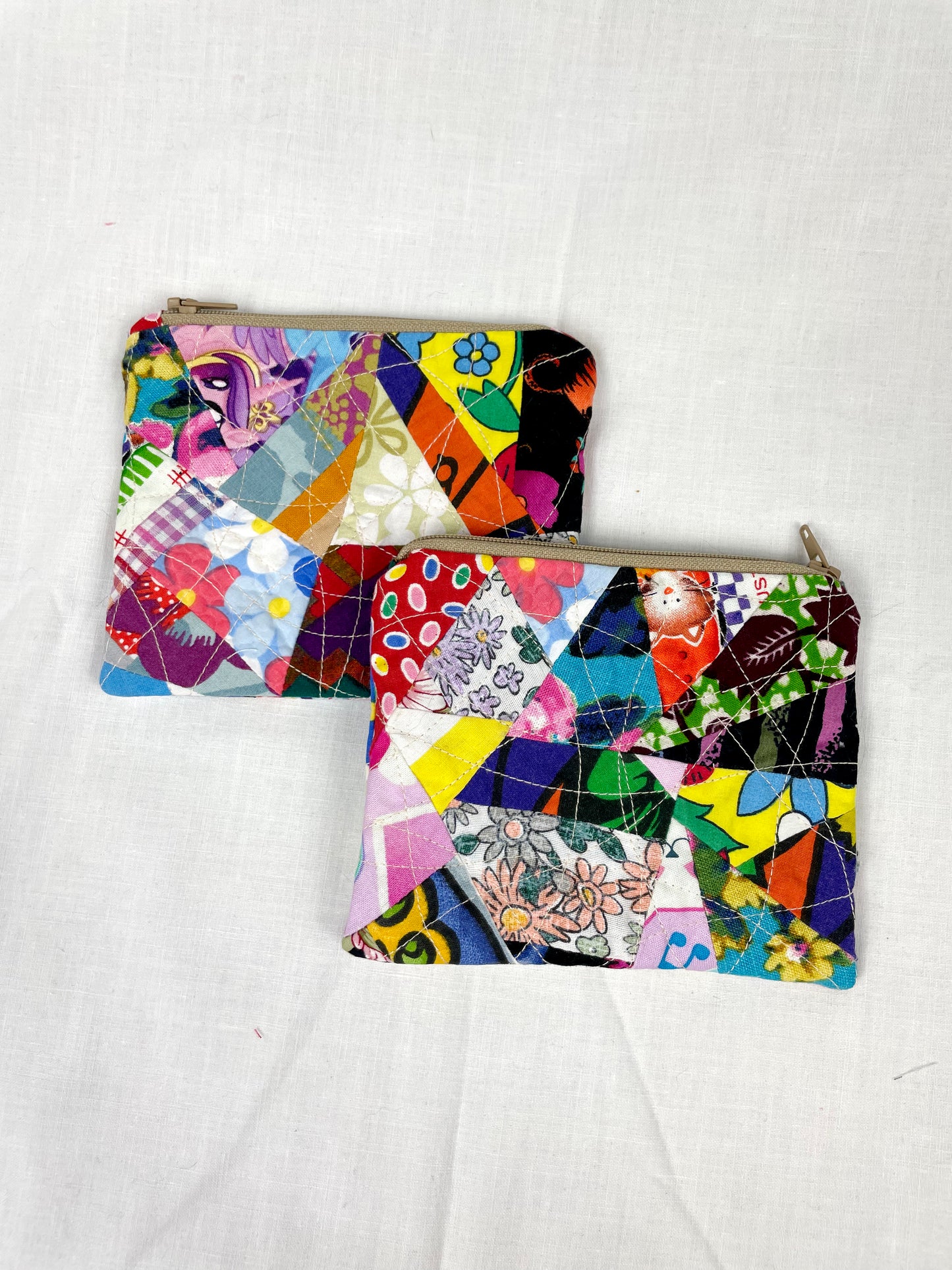 Multi Colour Zero Waste Scrap Coin Purse