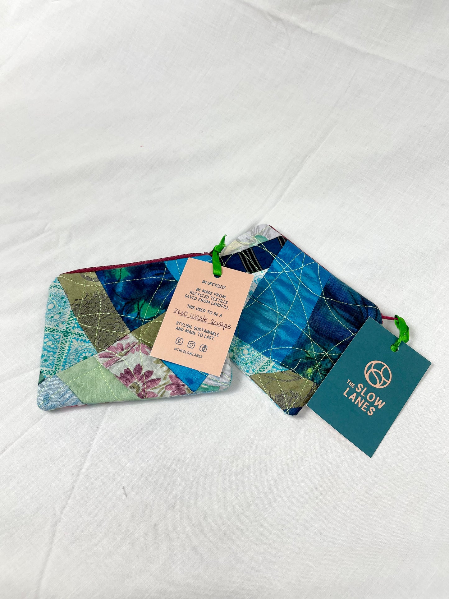 Blue Zero Waste Scrap Coin Purse