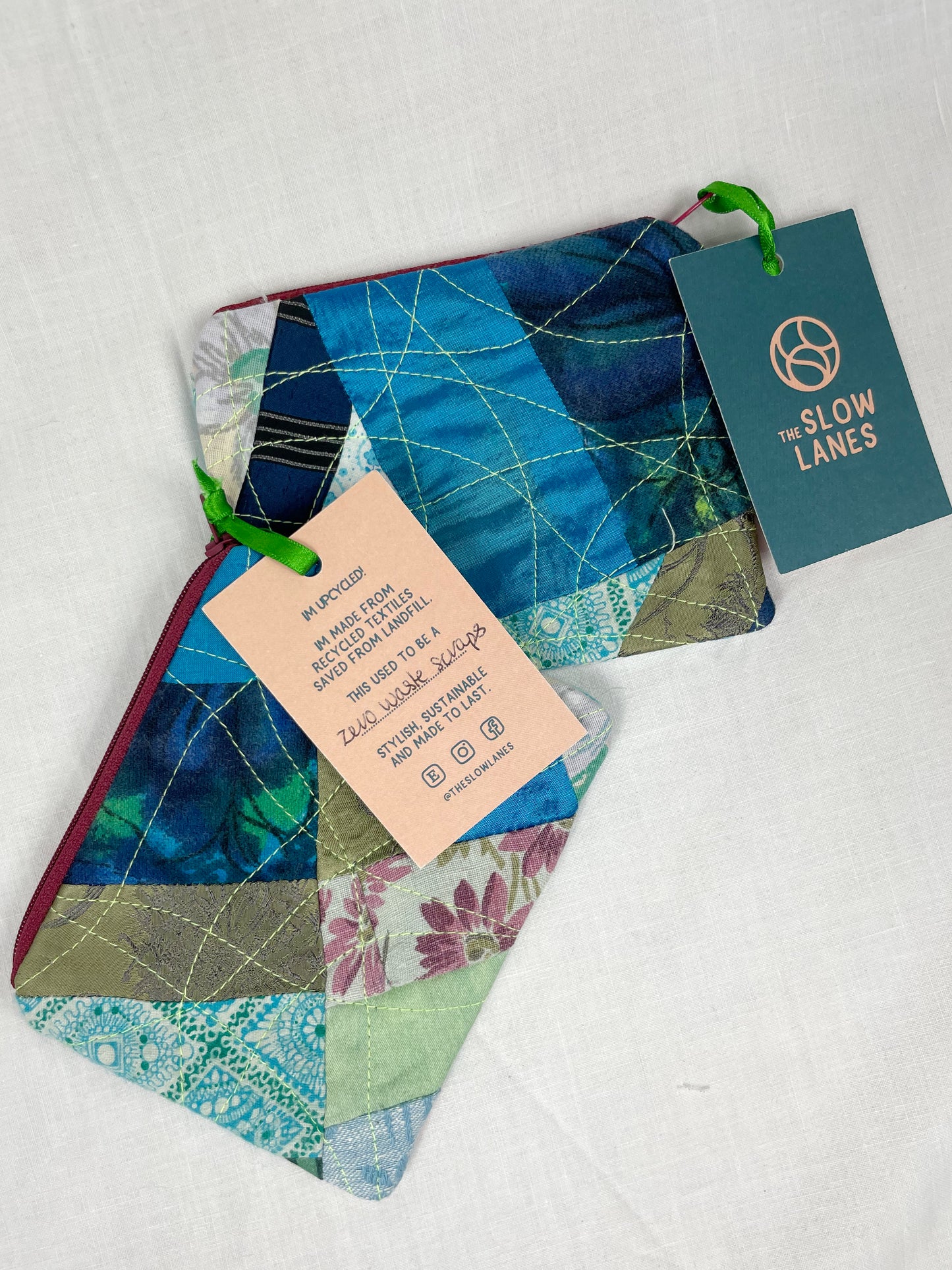Blue Zero Waste Scrap Coin Purse