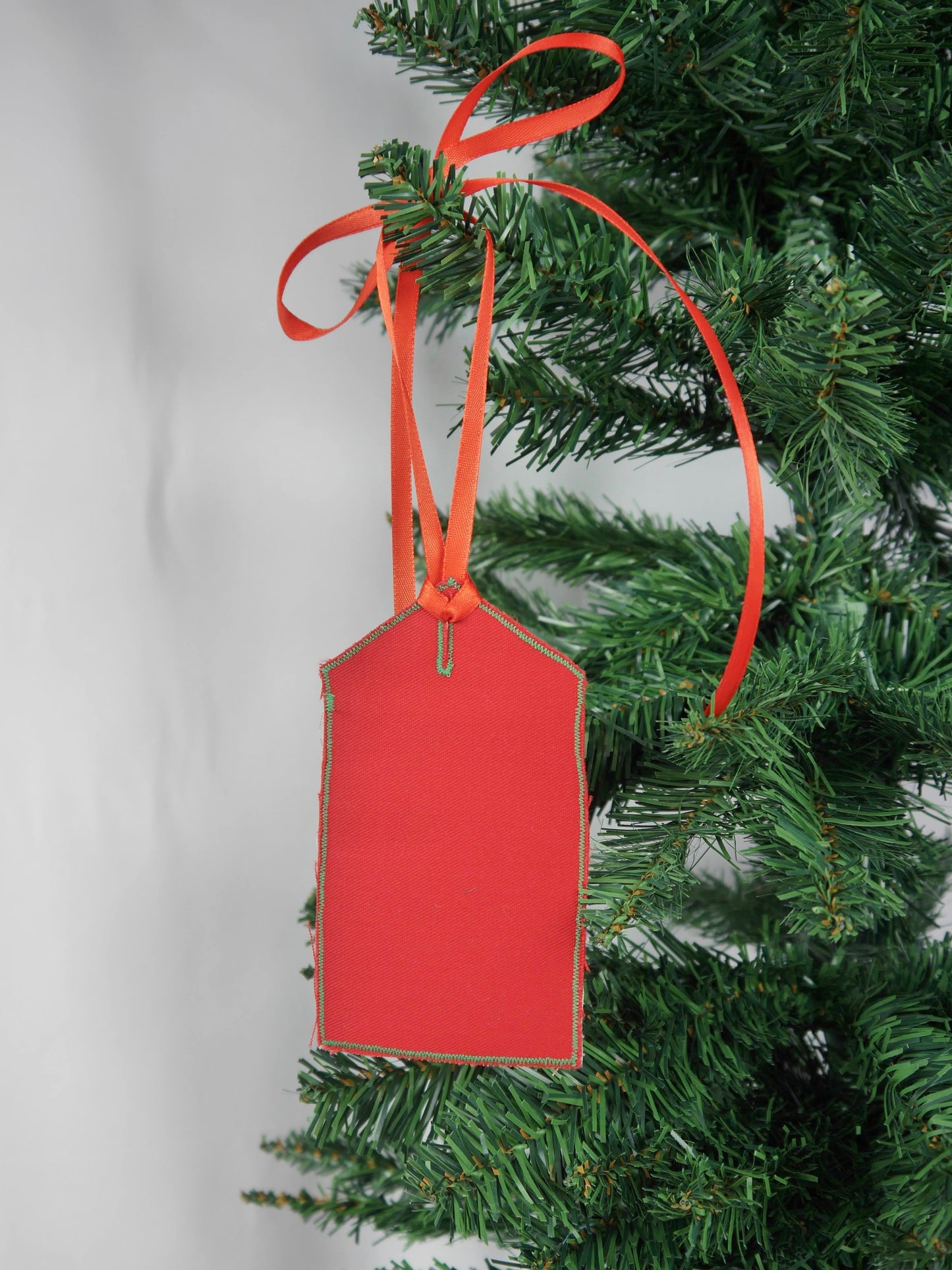 Upcycled Giftcard Holder - Scandi Snowflake Festive Fabric Gift Tag